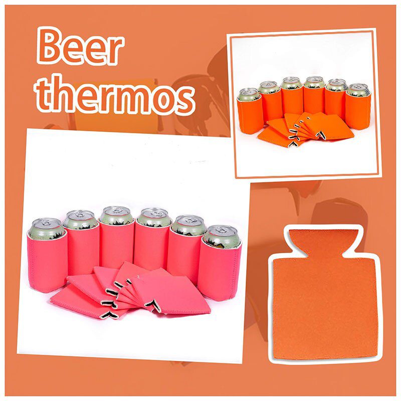 NEW Beer Sleeves Camping Can Cup Soda Cover Drink Cooler Portable Bottle Outdoor Sleeve for Party Wedding Birthday