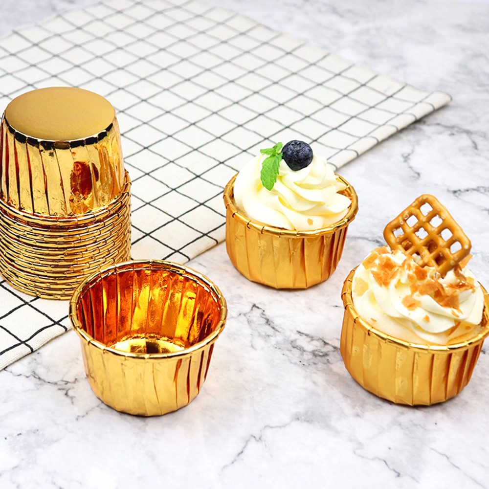 NEW 100Pcs Muffin Cupcake Liner Baking Muffin Box Cake Wrappers Muffin Mold Cake Accessories Cupcake Decoration Pastry Tools