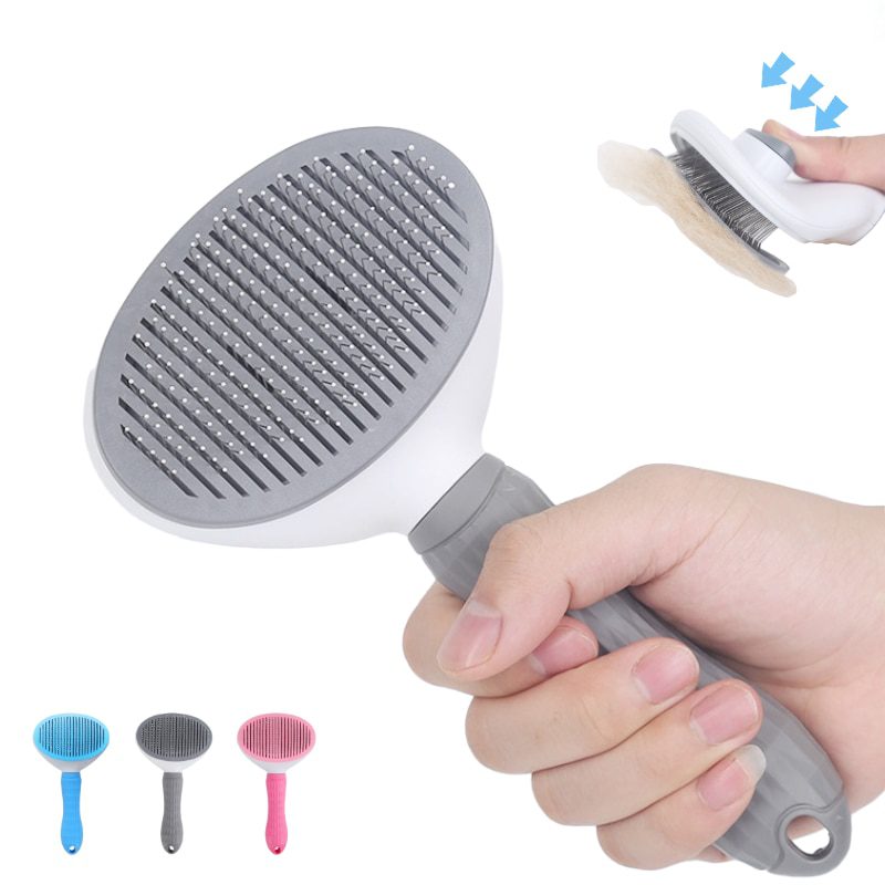 NEW Self-Clean Dog Cat Hair Remover Brush Automatic Needle Comb for Puppy Beauty Grooming Tool Pet Product High Quality Hair Rem