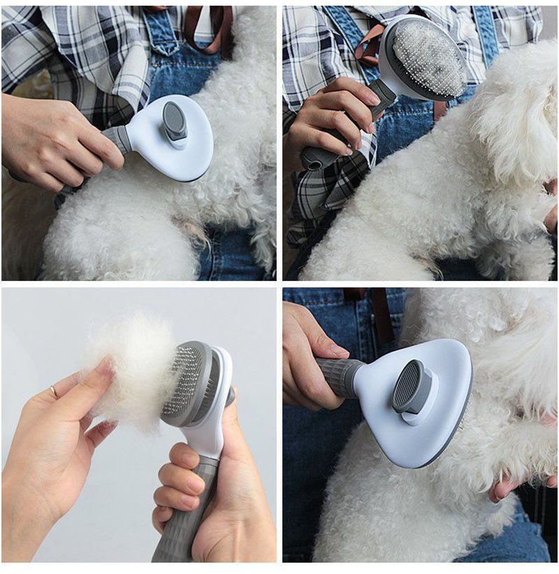 NEW Self-Clean Dog Cat Hair Remover Brush Automatic Needle Comb for Puppy Beauty Grooming Tool Pet Product High Quality Hair Rem