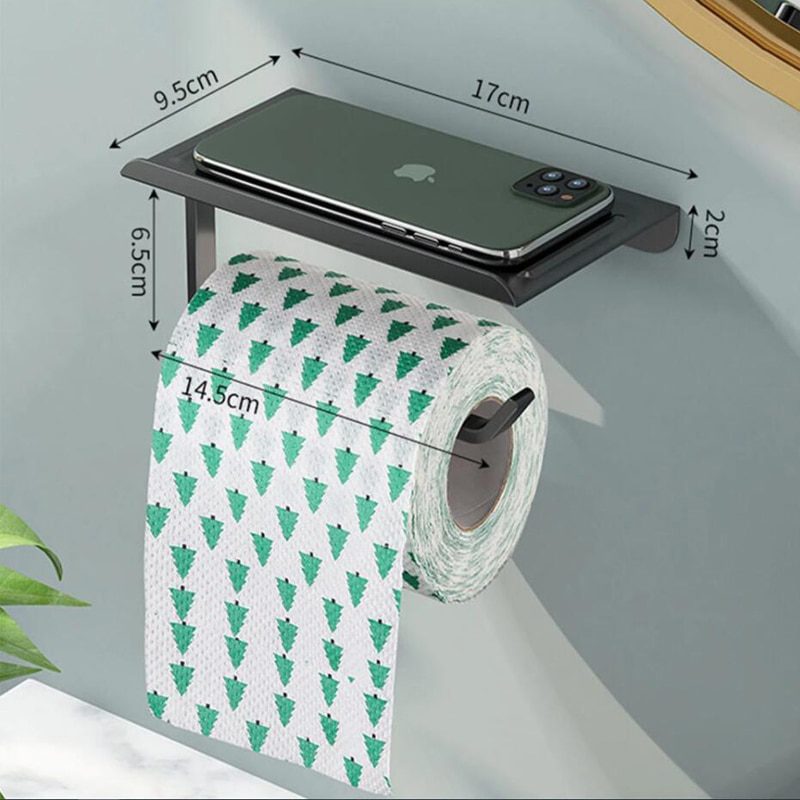 NEW Stainless Steel Toilet Paper Holder Bathroom Wall Mount WC Paper Phone Holder Shelf Towel Roll shelf Accessories