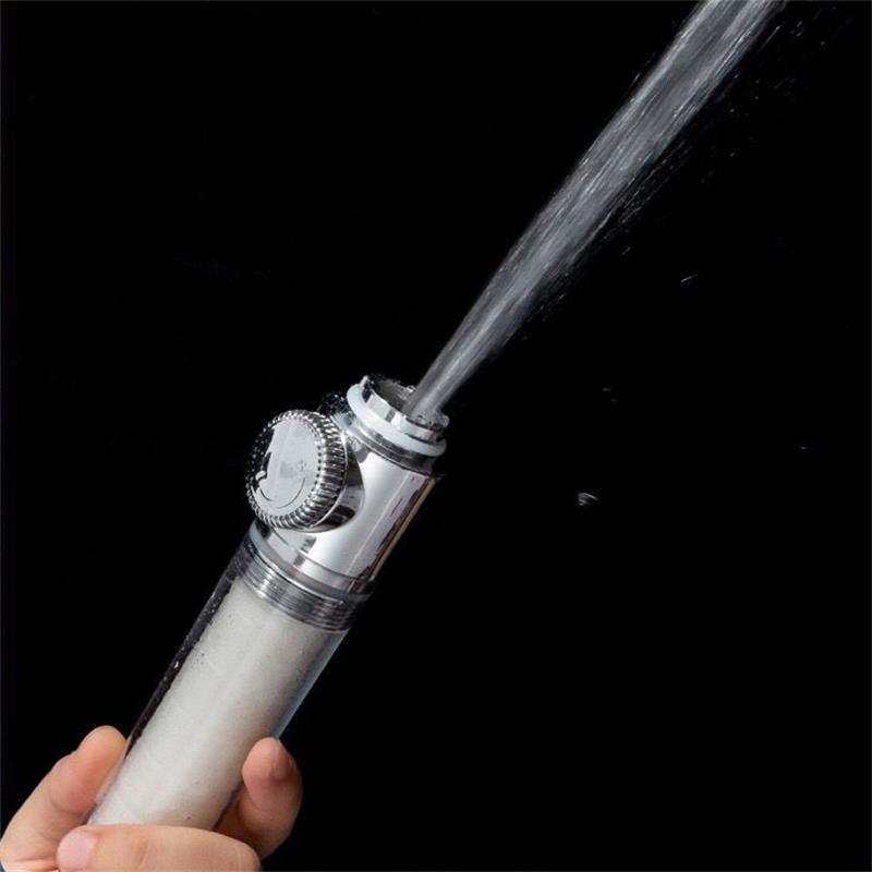 NEW 2021 Pressurized Nozzle Turbo Shower Head One-Key Stop Water Saving High Pressure Shower Head Magic Water Line Bathroom Acce