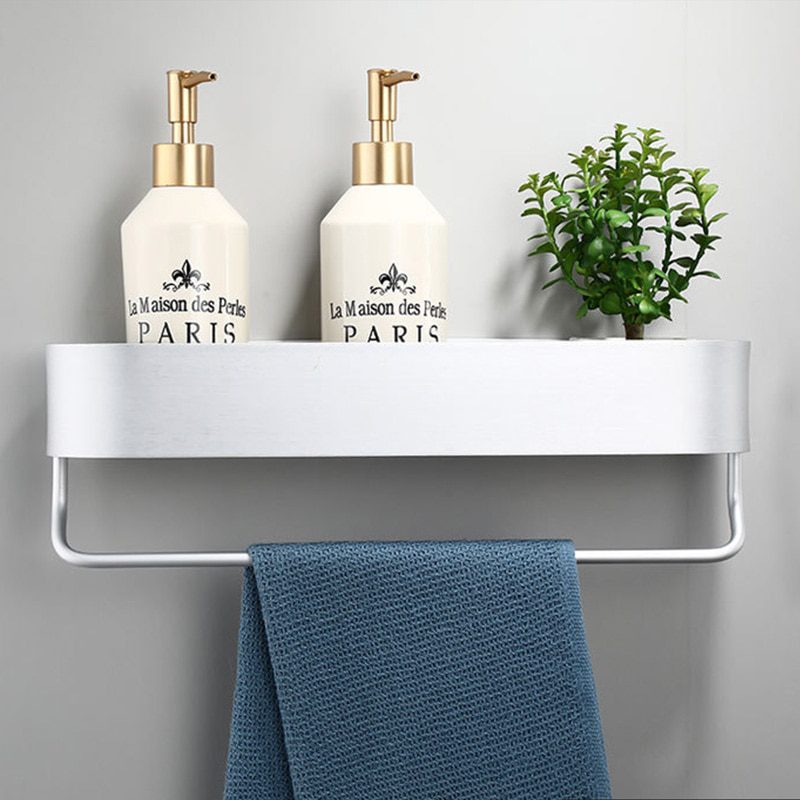 NEW Black Bathroom Shelf 30/40/50 cm Kitchen Wall Shelves Shower Basket Storage Rack Towel Bar Robe Hooks Bathroom Accessories