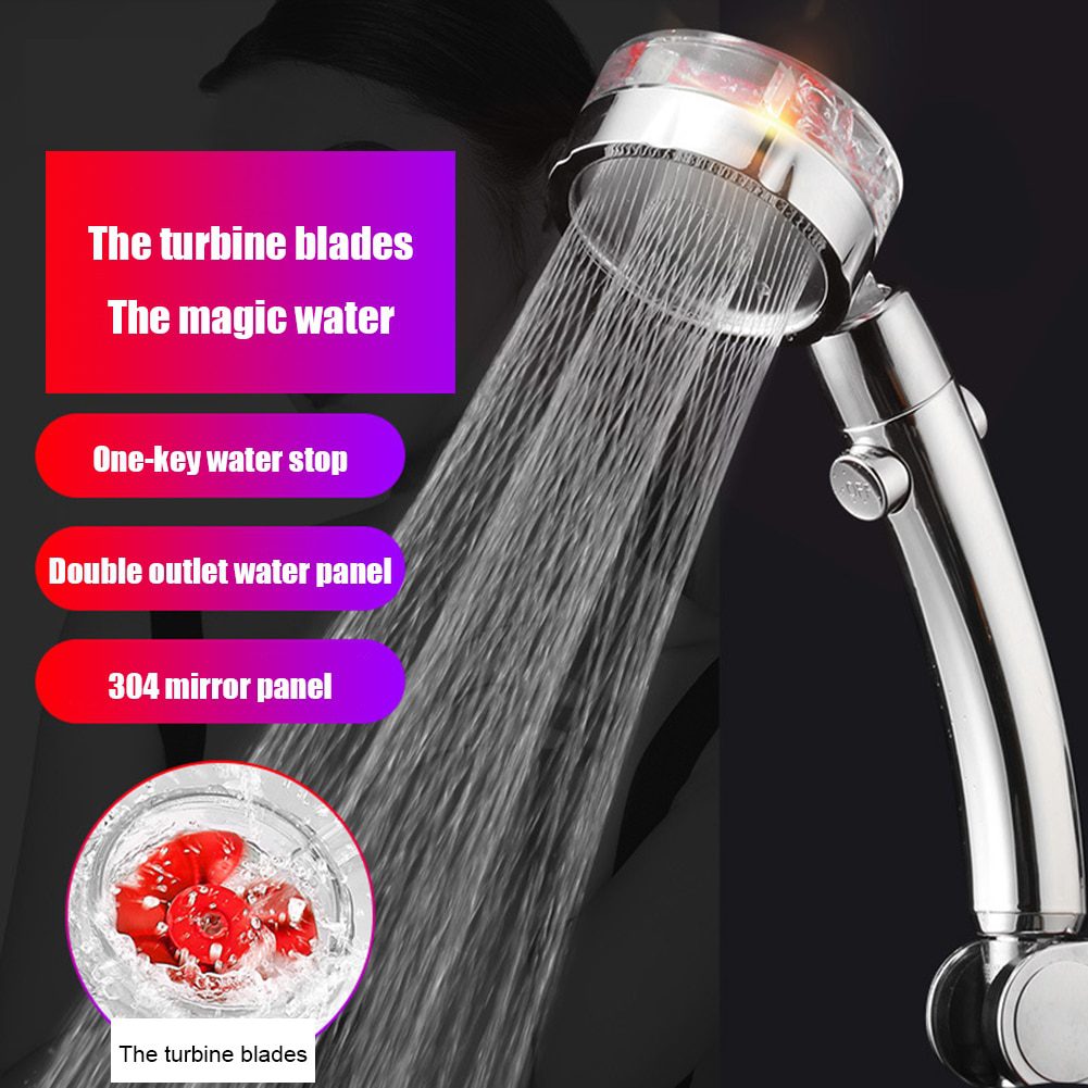 NEW Rainfall Turbo Shower Head 360 Rotated High Pressure Water Save Shower Head High Pressure Water Bathroom Porduct