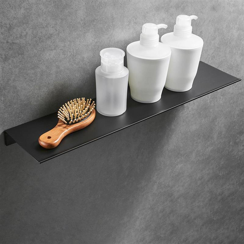 NEW Bathroom Storage Rack 30-50cm Modern Matt Bathroom Shelves Kitchen Wall Shelf Home Accessories