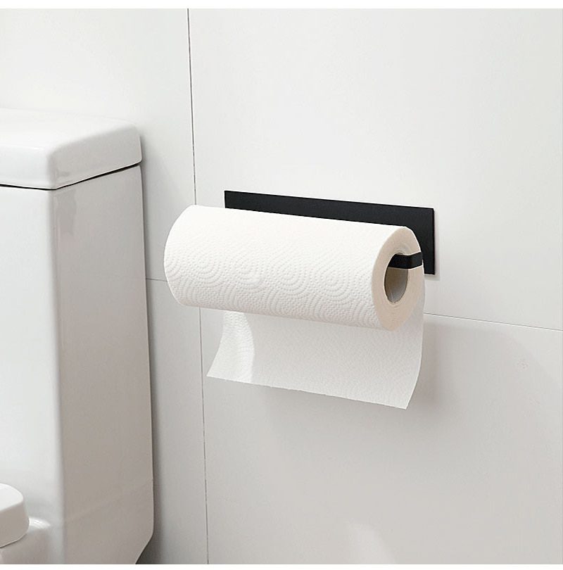 NEW Paper Holders Bathroom Shelves Non Perforated Paper Towel Holder Toilet Hanger Holder Fresh Film Storage Rack Wall Hanging S