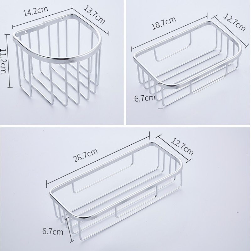 NEW Bathroom Shower Shelf  Holder Corner Storage Rack Shampoo Soap Cosmetic Shelves Wall Mounted Kitchen Organizer bath accessor