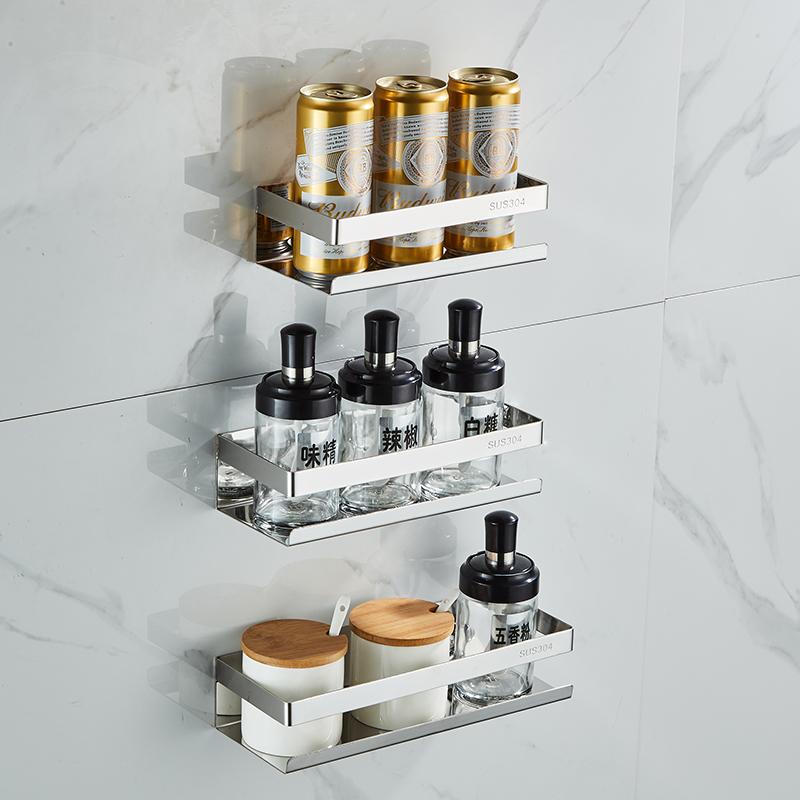 NEW Bathroom Shelf Stainless Steel Shower Rack Corner Shelf Square Bath Shower Shelf  Black/Nickel Storage Organizer Rack