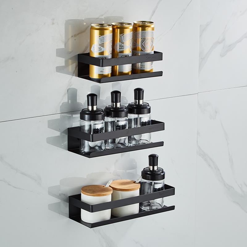 NEW Bathroom Shelf Stainless Steel Shower Rack Corner Shelf Square Bath Shower Shelf  Black/Nickel Storage Organizer Rack