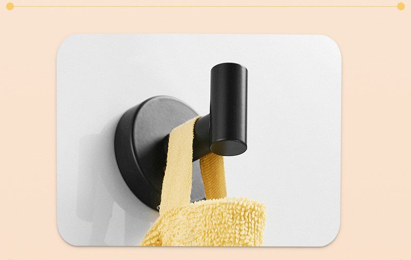 NEW SUS304 Black Bathroom Hardware Set Towel Bar Rack Toilet Paper Holder Robe Hook Stainless Steel Gold Bathroom Accessories