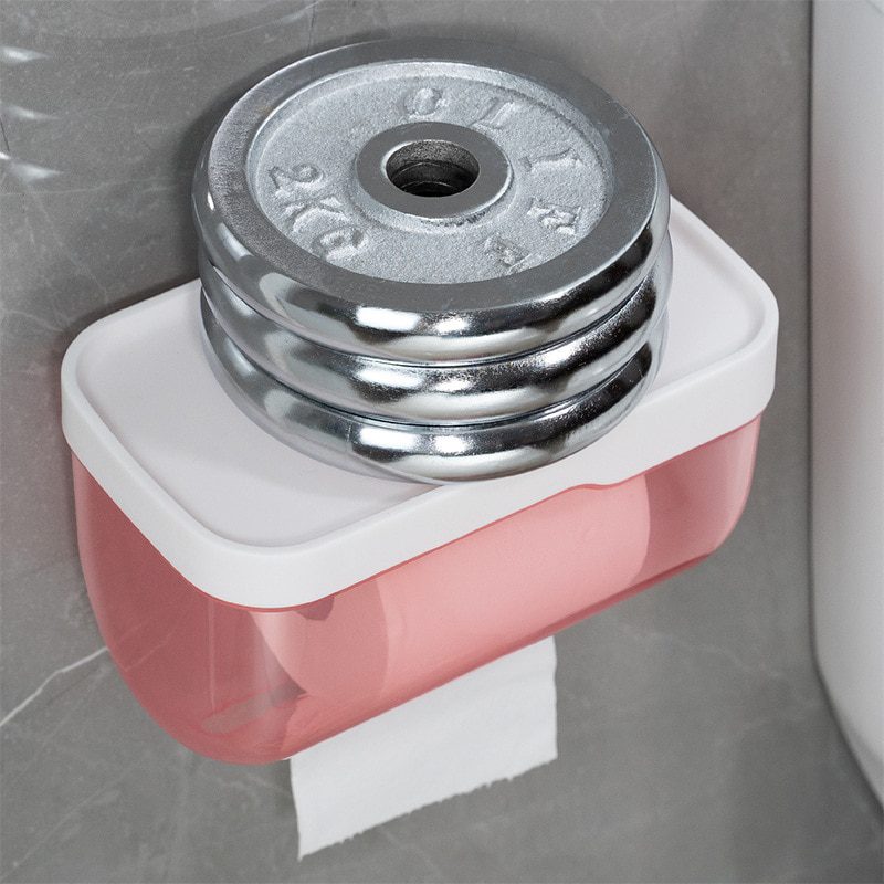 NEW Wall Mounted Toilet Paper Holder Waterproof Tray Roll Tube For Toilet Mobile Phone Storage Shelf Tray Tissue Shelf Bathroom