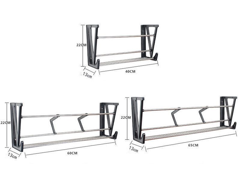 NEW Shoe Organizer Bathroom Slippers Rack Door Dormitory Wall Racks Space Saving Rack Wall-Mounted Shoes Storage Artifact Shoe-S