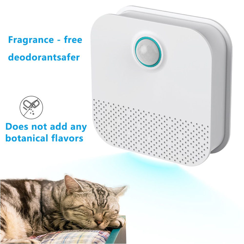 NEW Pet Cat Dog Intelligent Deodorizer Bathroom Cleaning Tools Cat Litter Box Super Soundoff USB Rechargeable Odor Purifier Supp