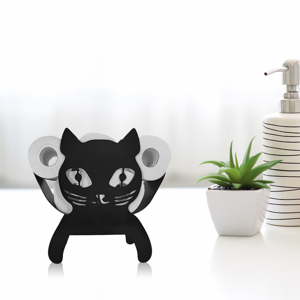 NEW Funny Metal Iron Animal Shape Decorative Toilet Paper Racks Free Standing Bathroom Tissue Storage Roll Paper Holder Accessor