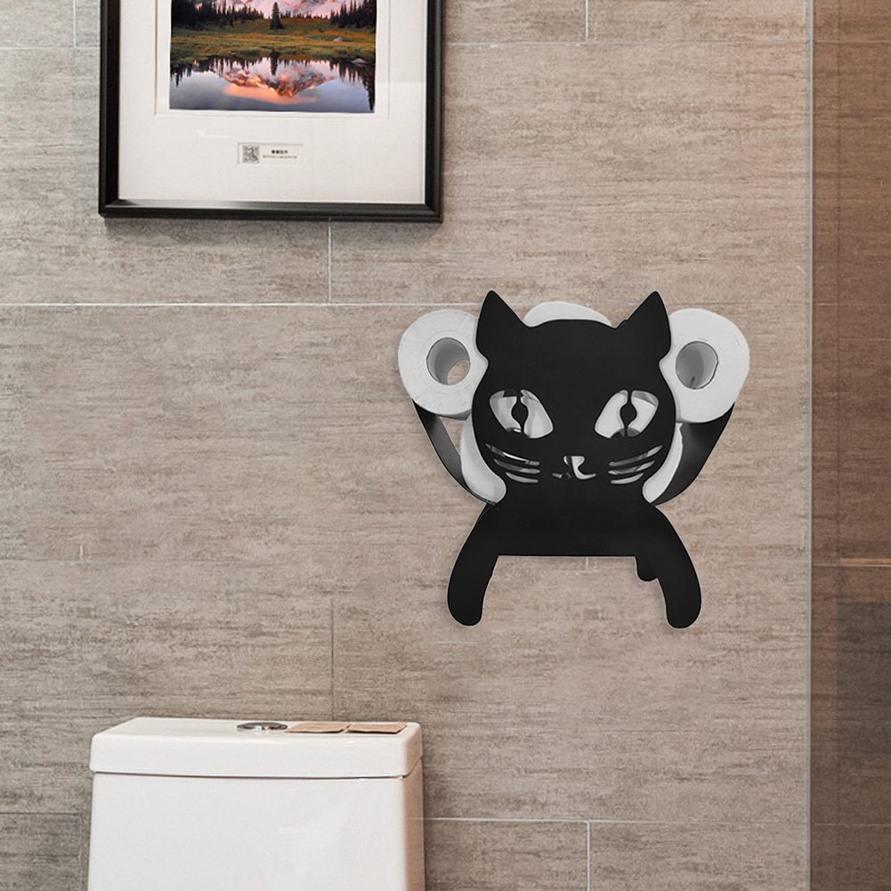 NEW Funny Metal Iron Animal Shape Decorative Toilet Paper Racks Free Standing Bathroom Tissue Storage Roll Paper Holder Accessor