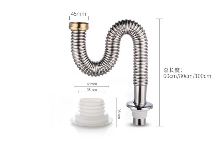 NEW Kitchen Stainless Steel Sink Drain Filter Single Tank Sink Drain Pipe Deodorant Bathroom Sewer Accessories Magic Kitchen Bas