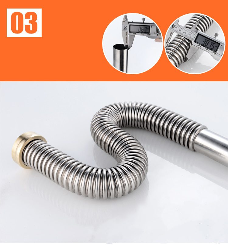 NEW Kitchen Stainless Steel Sink Drain Filter Single Tank Sink Drain Pipe Deodorant Bathroom Sewer Accessories Magic Kitchen Bas