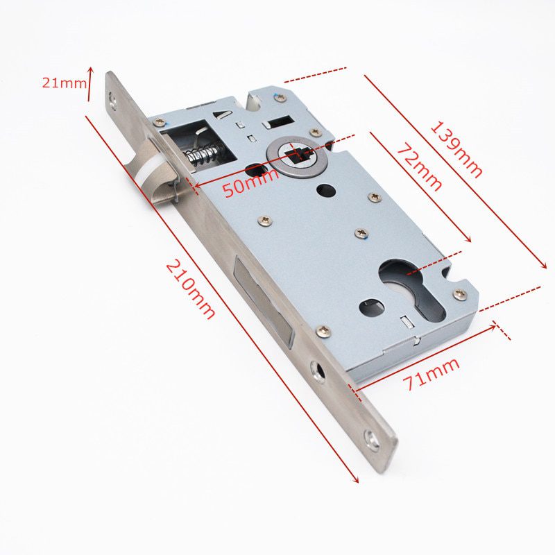 NEW Interior Door Lock Body Key Alike Mortise Lock Body for Bathroom Door Hardware