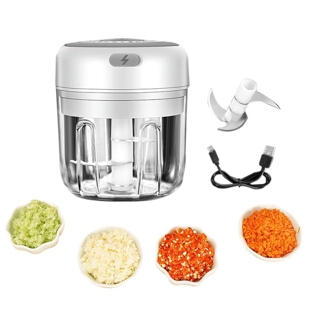 NEW Mini USB Wireless Garlic Masher Sturdy Press Mincer Vegetable Chili Meat Grinder Food Chopper Kitchen Tools