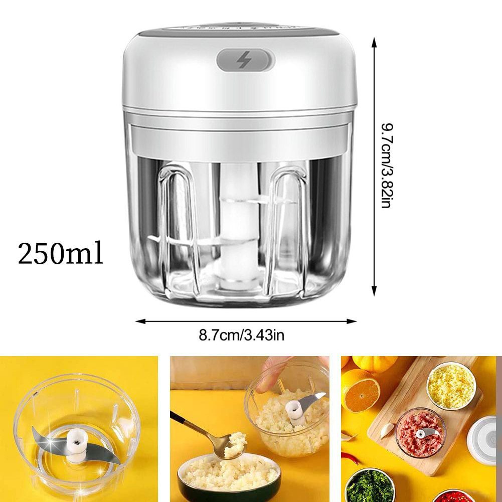 NEW Mini USB Wireless Garlic Masher Sturdy Press Mincer Vegetable Chili Meat Grinder Food Chopper Kitchen Tools