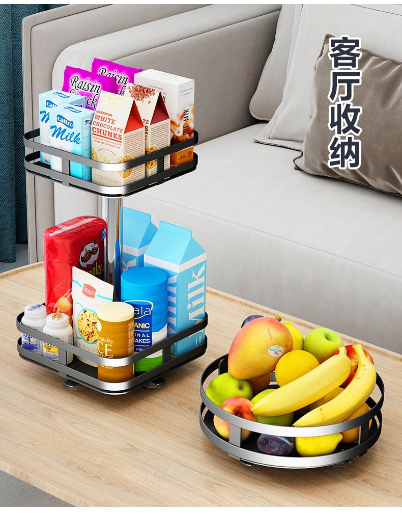 NEW Creativi rotatable kitchen seasoning racks seasoning bottle storage sorting multifunctional 1/2/3 layer detachable round sto