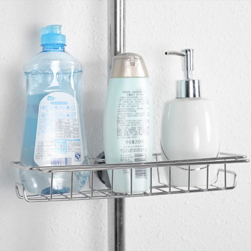 NEW Drainer Storage Soap Stainless Dishcloth Rag Steel Sponge Shelf Adjustable Rack Dry Kitchen Basket Finishing Faucet Towel Po