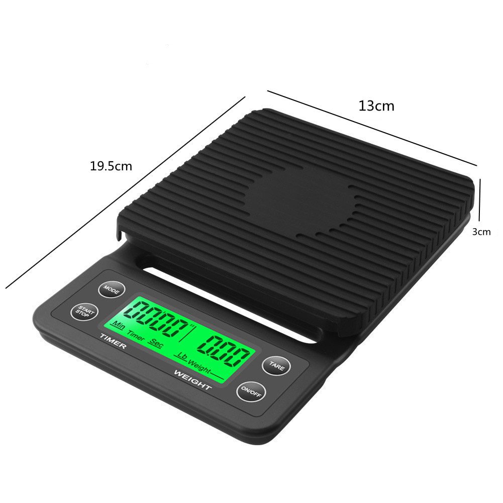 NEW Precision Digital Electronic Scales Measuring Tools Kitchen Scales Drip Coffee Scale with Timer LCD Display 3kg/5kg 0.1g