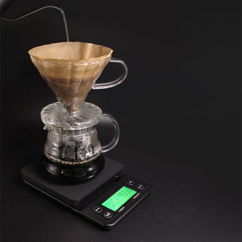 NEW Precision Digital Electronic Scales Measuring Tools Kitchen Scales Drip Coffee Scale with Timer LCD Display 3kg/5kg 0.1g