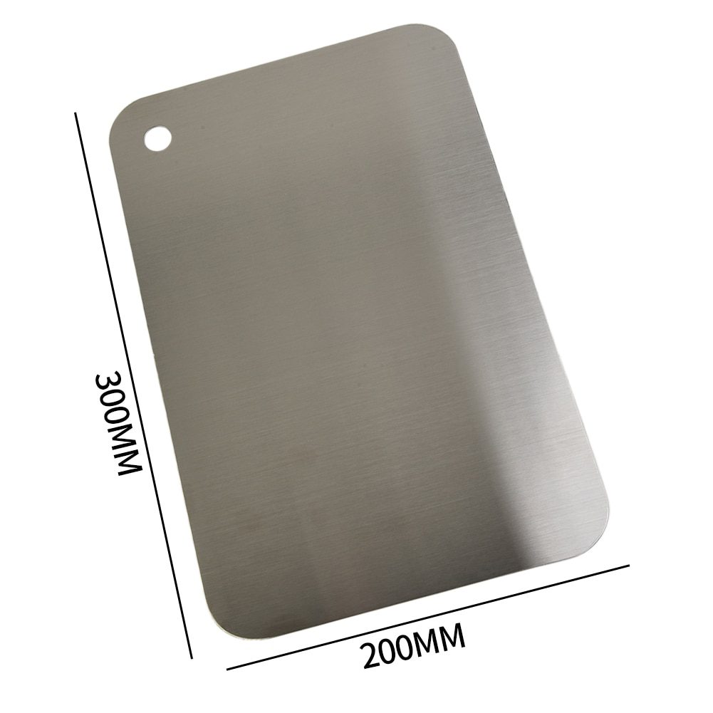 NEW 304 Stainless Steel Cutting Board Home Kitchen Rectangular Board Sterile Mildew Proof Fruit Vegetable Meat Chopping Board