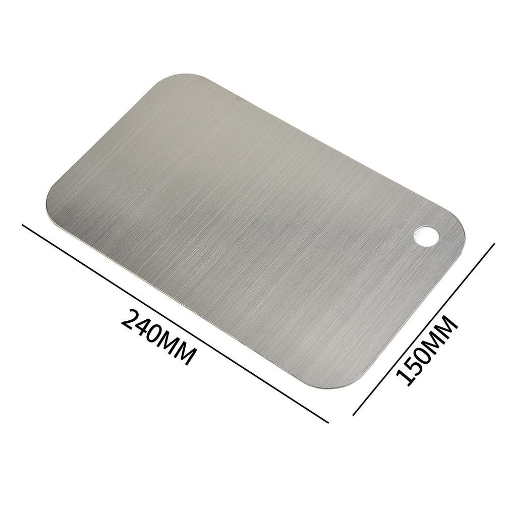 NEW 304 Stainless Steel Cutting Board Home Kitchen Rectangular Board Sterile Mildew Proof Fruit Vegetable Meat Chopping Board