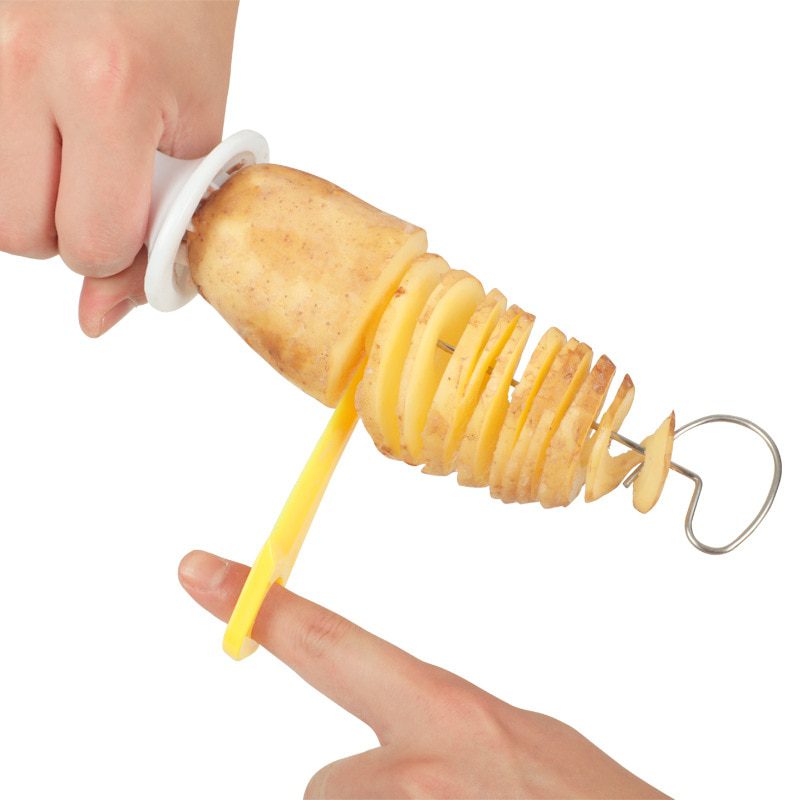 NEW Potato BBQ Skewers For Camping Chips Maker potato slicer Potato Spiral Cutter Barbecue Tools Kitchen Accessories