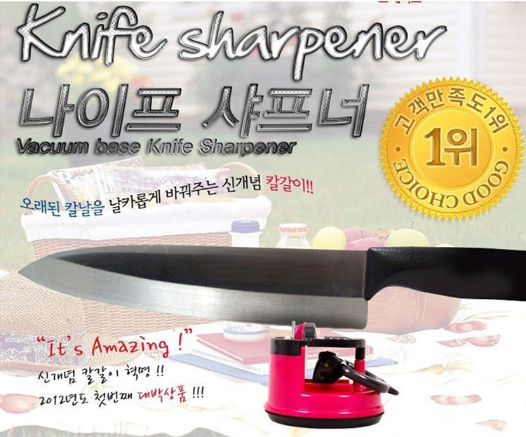 NEW Knife Sharpener Sharpening Tool Easy And Safe To Sharpens Kitchen Chef Knives Damascus Knives Sharpener Suction