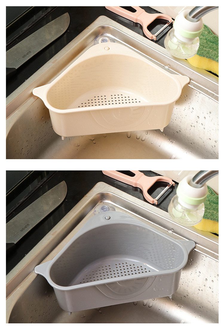 NEW NEW 2020 Suction Cup Triangular Sink Strainer Drain shelf Vegetable/Fruit/Sponge/tool kitchen triangular sink filter sink si