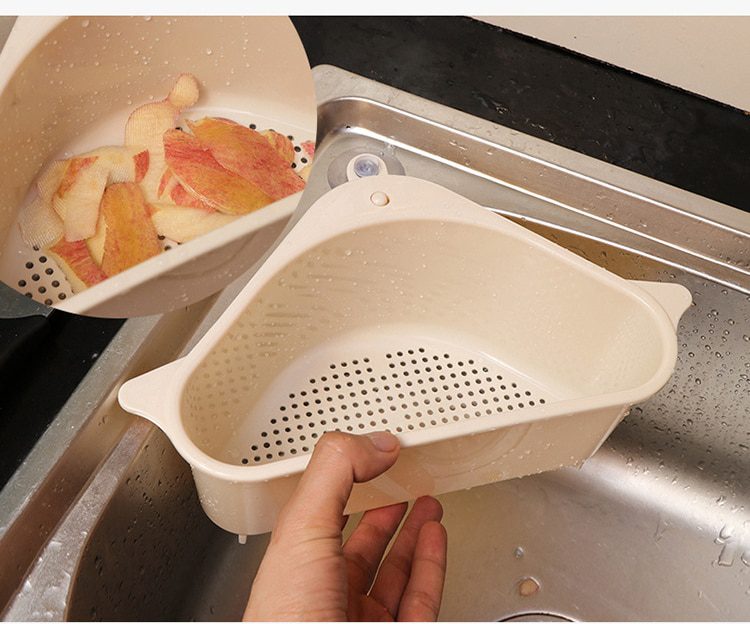 NEW NEW 2020 Suction Cup Triangular Sink Strainer Drain shelf Vegetable/Fruit/Sponge/tool kitchen triangular sink filter sink si