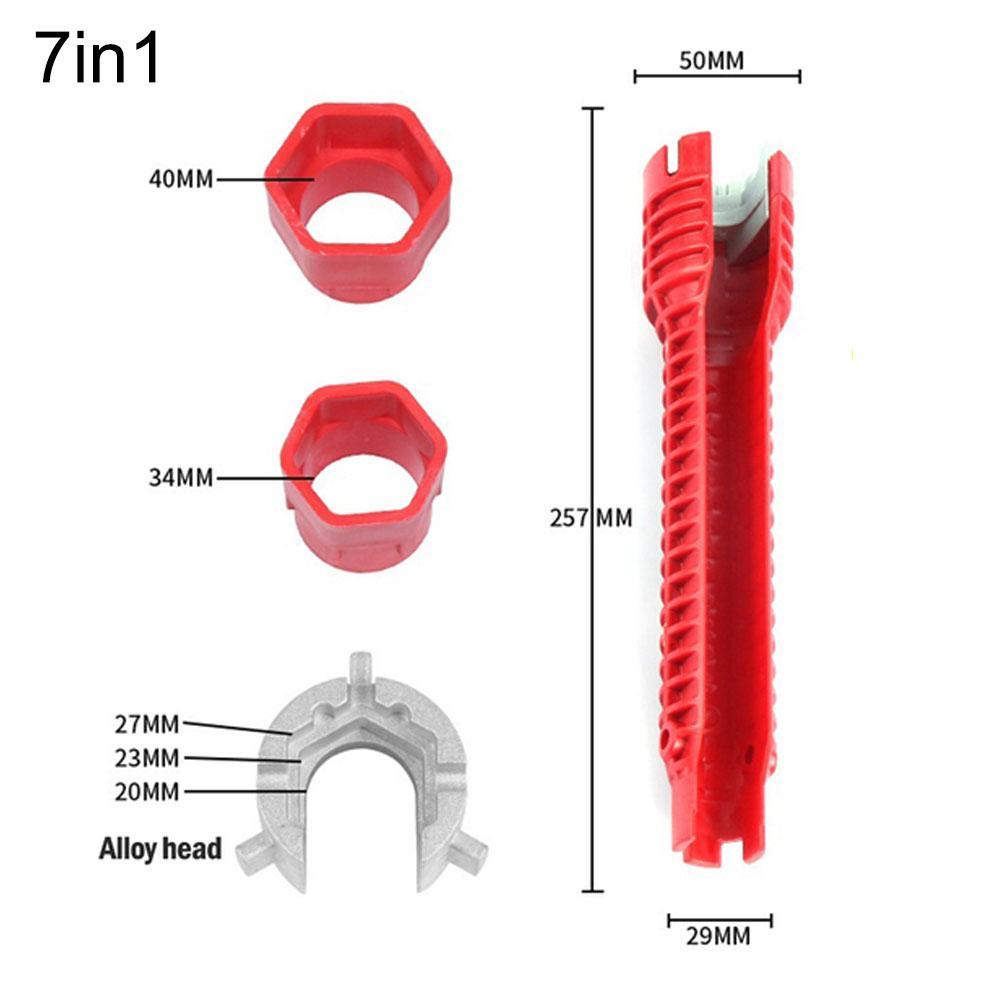 NEW English Key Gootsteensleutel 8 In 1 Flume Wrench Anti-slip Kitchen Sink Key Repair Wrench Faucet Plumbing Wrench Set