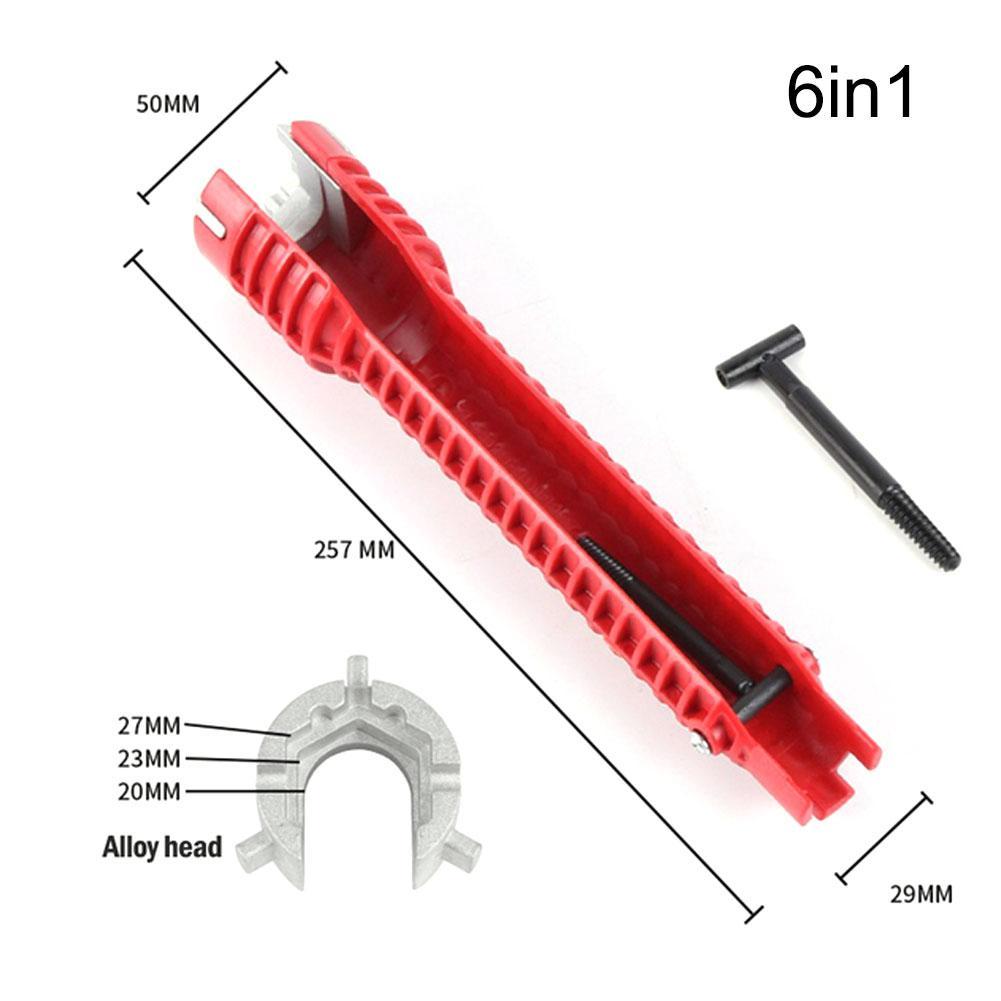 NEW English Key Gootsteensleutel 8 In 1 Flume Wrench Anti-slip Kitchen Sink Key Repair Wrench Faucet Plumbing Wrench Set