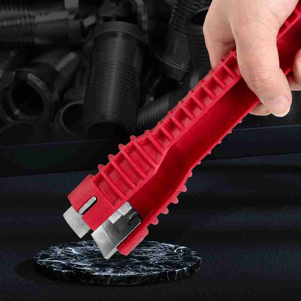 NEW English Key Gootsteensleutel 8 In 1 Flume Wrench Anti-slip Kitchen Sink Key Repair Wrench Faucet Plumbing Wrench Set