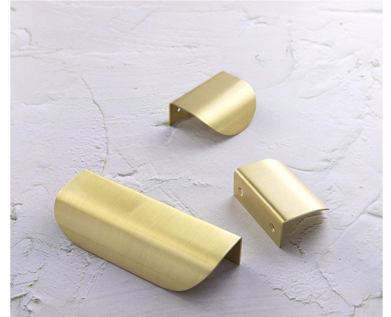 NEW Brass Handles for Furniture Cabinet Knobs and Handles Kitchen Furniture Drawer Pulls Gold Cupboard Door Handle