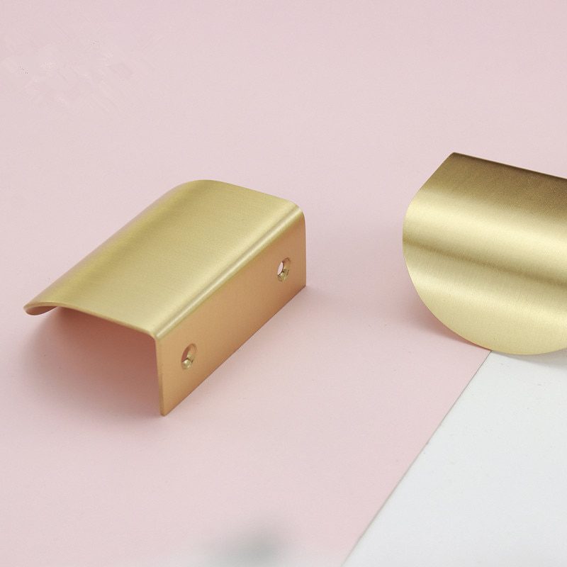 NEW Brass Handles for Furniture Cabinet Knobs and Handles Kitchen Furniture Drawer Pulls Gold Cupboard Door Handle