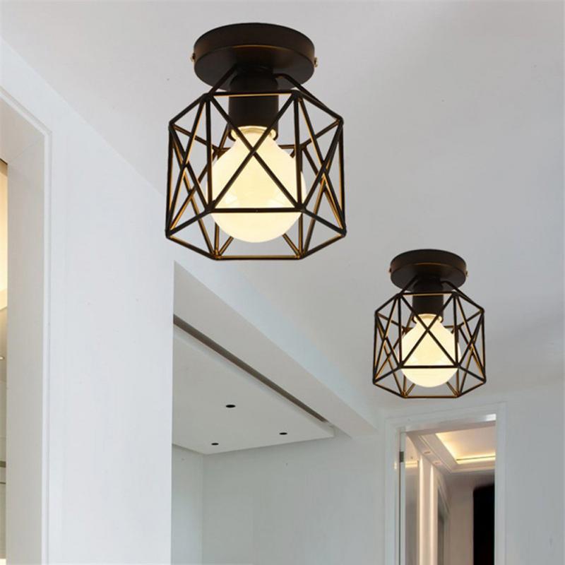 NEW Iron Aisle Ceiling Lights Minimalist Nordic Vintage Balcony,kitchen Ceiling Lamp Foyer Iron Entrance Small Ceiling Lights