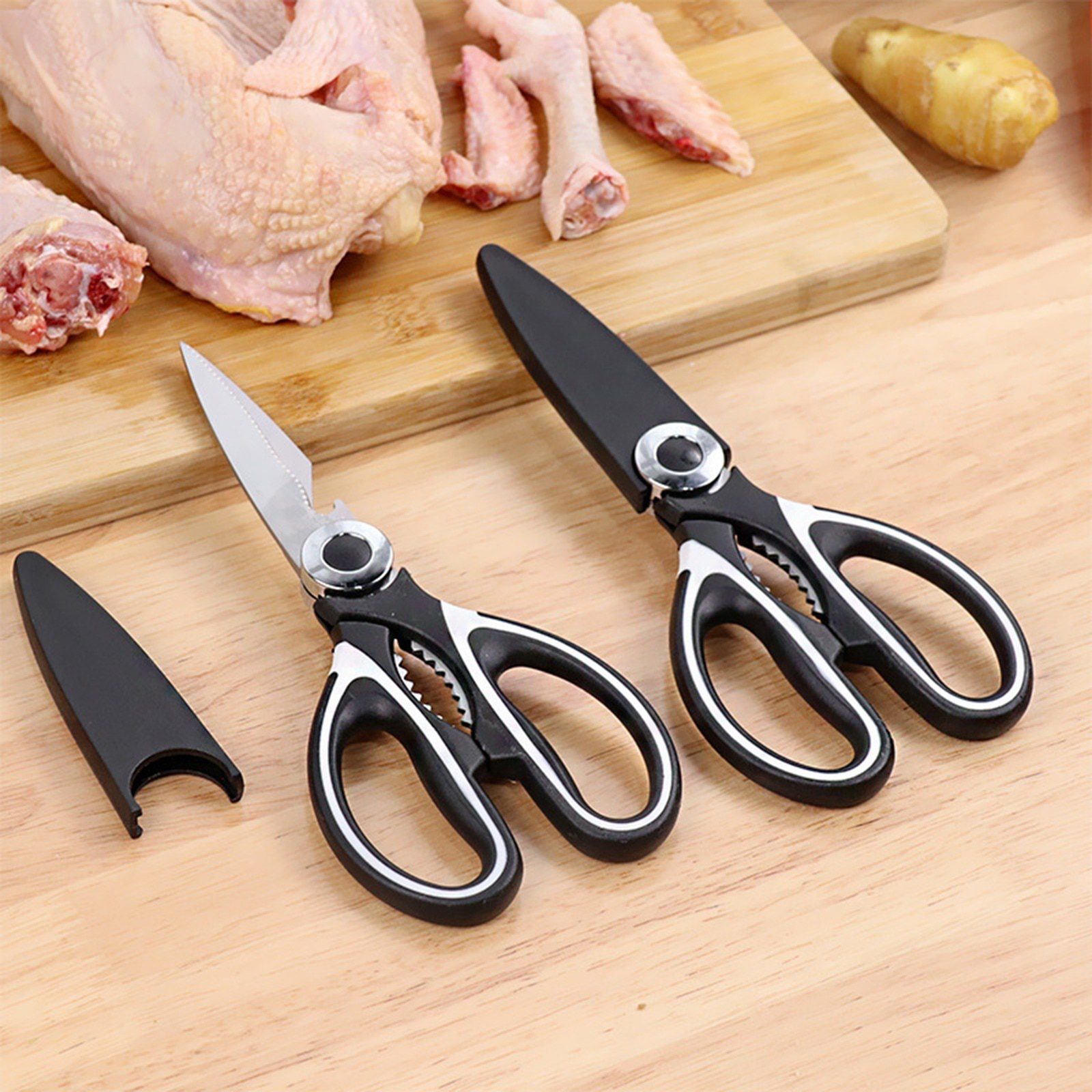 NEW Chicken Bone Scissors Stainless Steel Kitchen Cutter Knife Chicken Duck Fish Meat Vegetable Scissors Shears Tools Acces