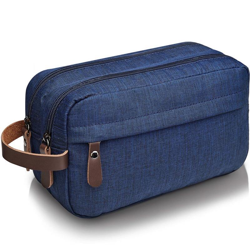 NEW Toiletry Bag for Men Small Nylon Dopp Kit Lightweight Travel Shaving Bag for Kids and Women Cosmetic Storage Bag Black Blue