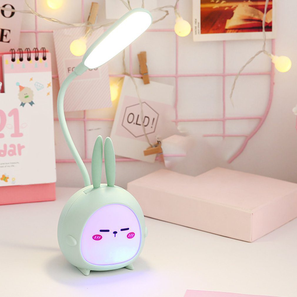 NEW Cute Cartoon Desk Lamp USB Recharge Foldable Light LED Desk Night Kids Reading Light Eye Protective Lamp Colorful Night Ligh