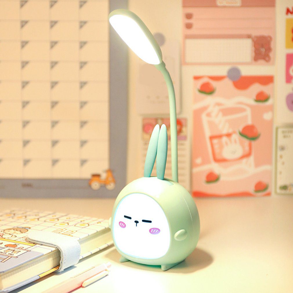 NEW Cute Cartoon Desk Lamp USB Recharge Foldable Light LED Desk Night Kids Reading Light Eye Protective Lamp Colorful Night Ligh