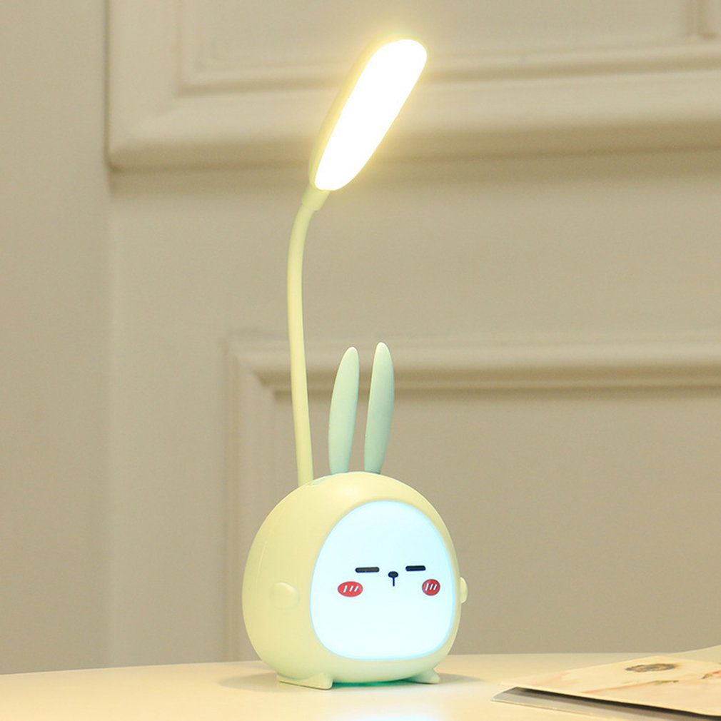 NEW Cute Cartoon Desk Lamp USB Recharge Foldable Light LED Desk Night Kids Reading Light Eye Protective Lamp Colorful Night Ligh