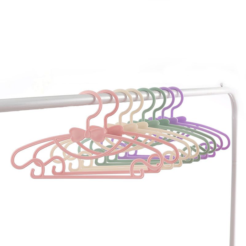 NEW 5/10/20pcs Kids Clothes Hanger Racks Portable Plastic Display Hangers Windproof Children Coats Hanger Baby Clothing Organize