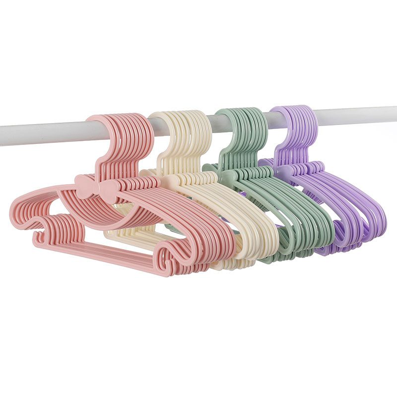 NEW 5/10/20pcs Kids Clothes Hanger Racks Portable Plastic Display Hangers Windproof Children Coats Hanger Baby Clothing Organize