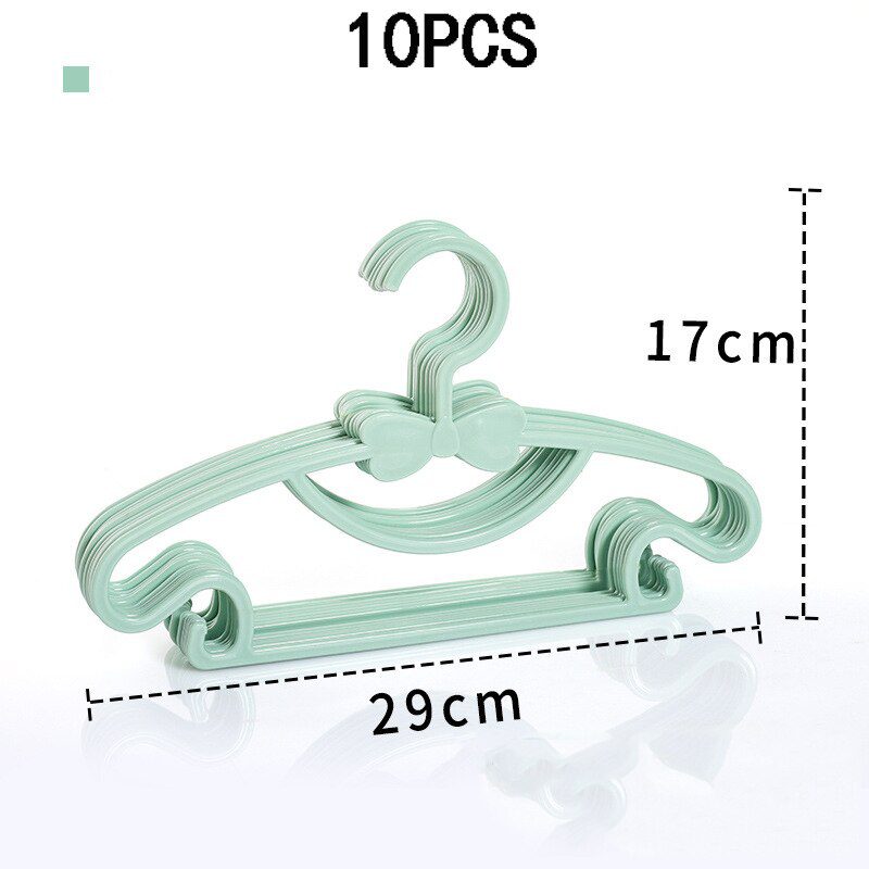 NEW 10pcs Kids Clothes Hanger Racks Portable Plastic Display Hangers Windproof Children Coats Hanger Baby Clothing Organizer