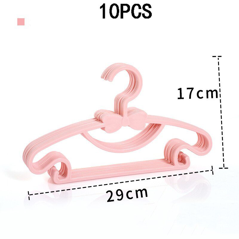 NEW 10pcs Kids Clothes Hanger Racks Portable Plastic Display Hangers Windproof Children Coats Hanger Baby Clothing Organizer