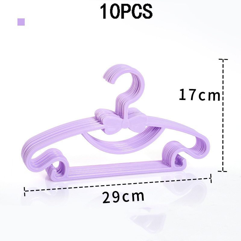 NEW 10pcs Kids Clothes Hanger Racks Portable Plastic Display Hangers Windproof Children Coats Hanger Baby Clothing Organizer